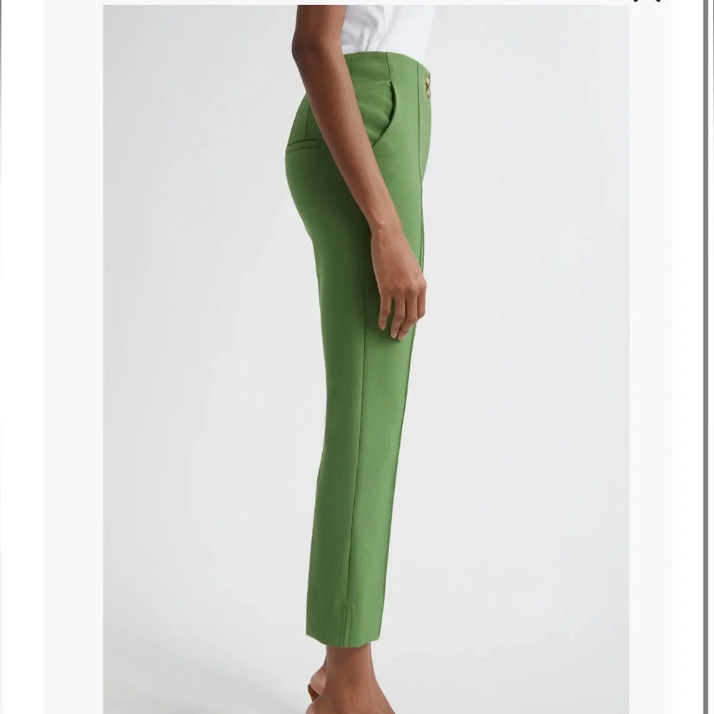 Veronica Beard Green Cropped Pants - Picture 3 of 5